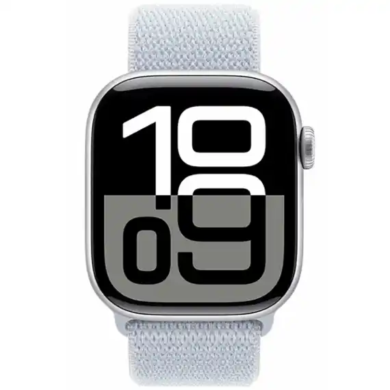 Apple Watch Series 10 42 мм Aluminium with Sport Loop silver blue (серебристо-голубой) MWWD3