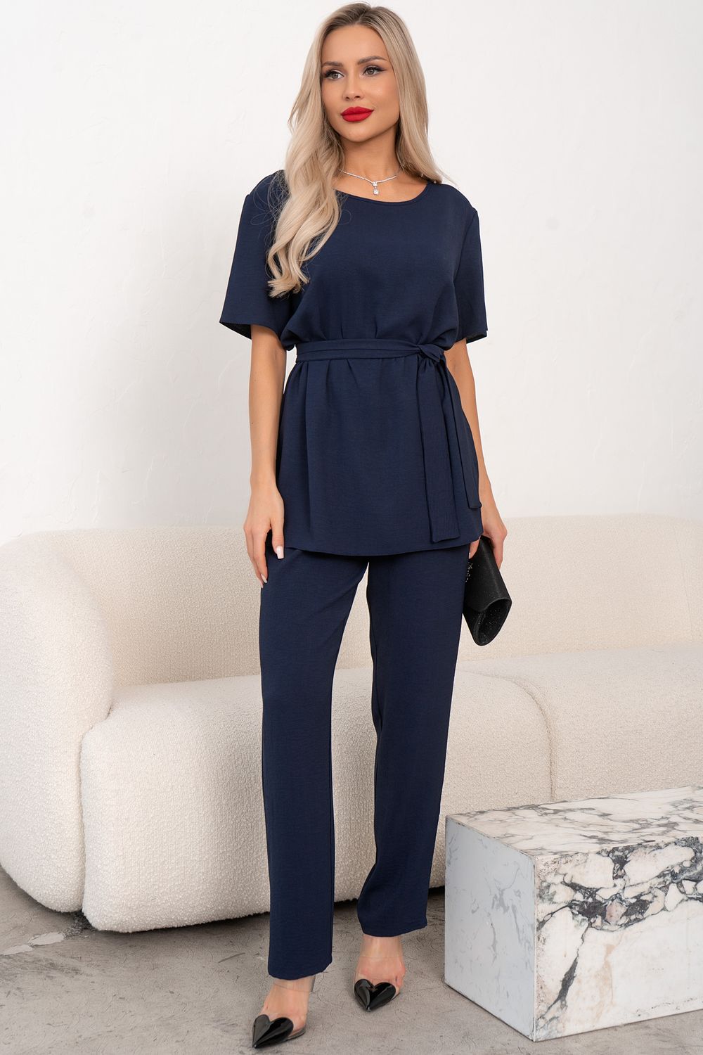 Костюм брючный (синий) К11-90/2 Nikol