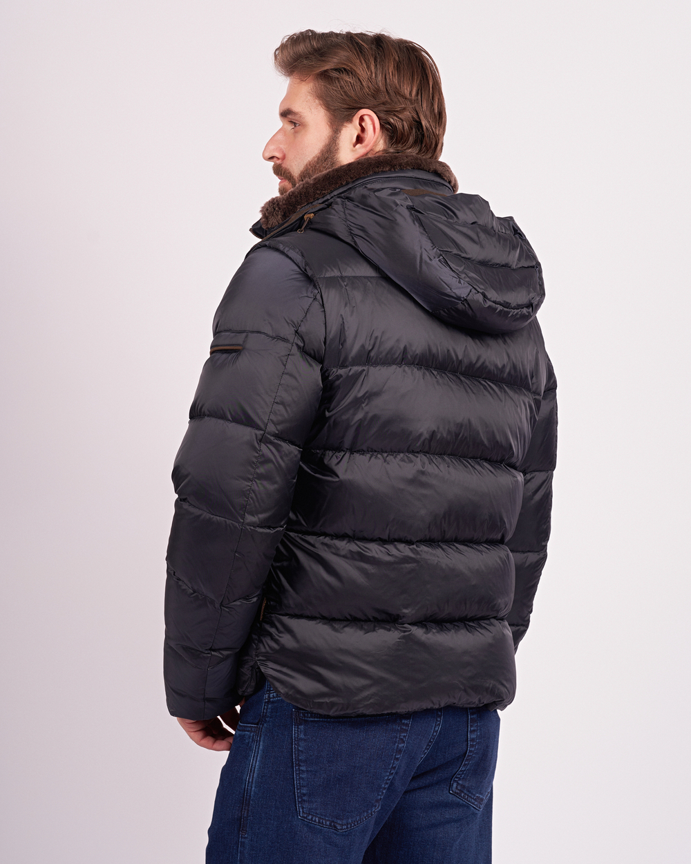 Куртка пуховая с капюшоном MOORER