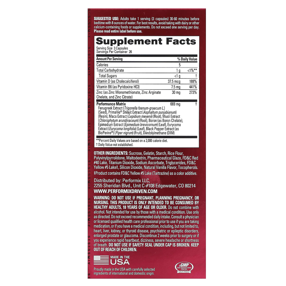 Performix, Super Male T, витамин для мужчин, 78 капсул