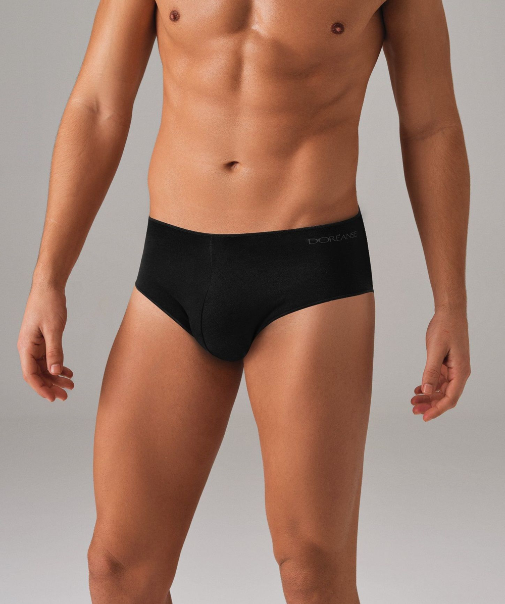 Мужские трусы-брифы в ретро-стиле Doreanse Essentials (Размер: M) (Цвет: черный)
