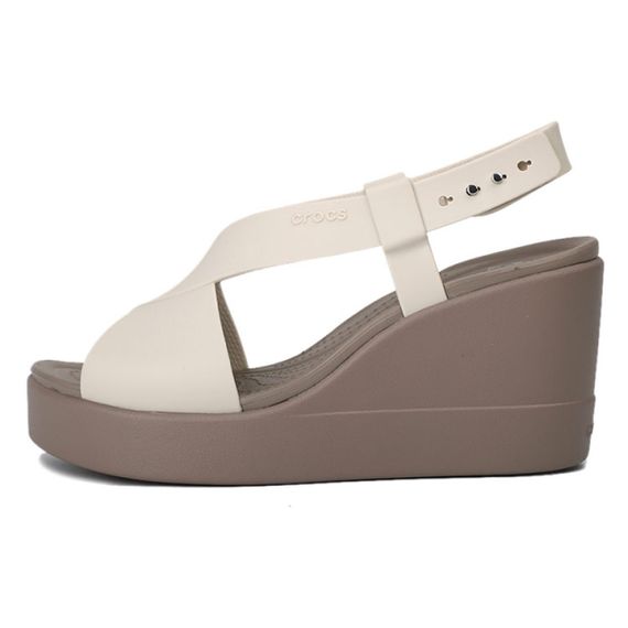 Crocs PU Platform Sandal 'Cement Gray'