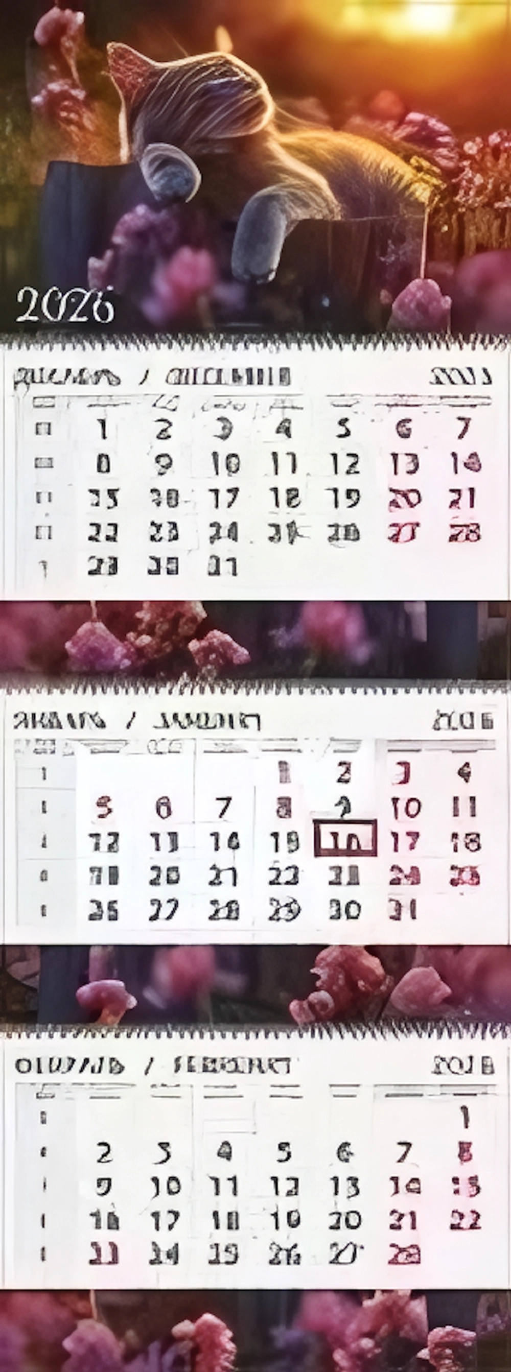 Календари 3 2026