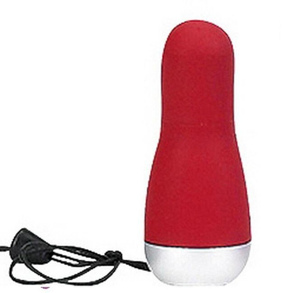 Минивибратор красный Discretion (8 см , красный) (Цвет: красный, серебряный)