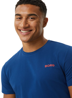 Мужская теннисная футболка Björn Borg Breeze T-Shirt - estate blue