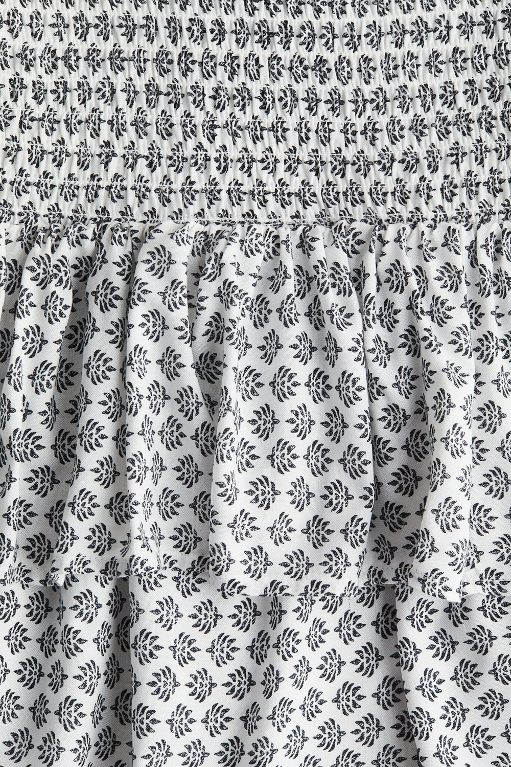 H&M Платье с плиссировкой на бретельках, белый