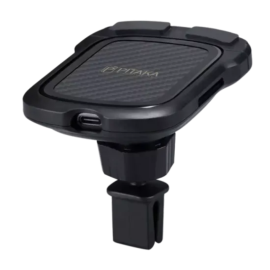 Pitaka MagEZ Mount Qi автомобильное зарядное устройство / магнитный держатель, крепление в решетку , кевлар (арамид)