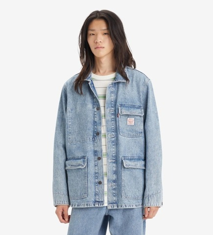 Куртка джинсовая мужская LEVI'S BROADWAY ENIGNEER COAT MED INDIGO - FLAT FINISH