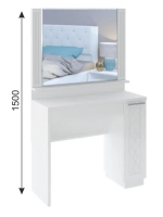 Туалетный столик с зеркалом, ящиками 90х35х75 см