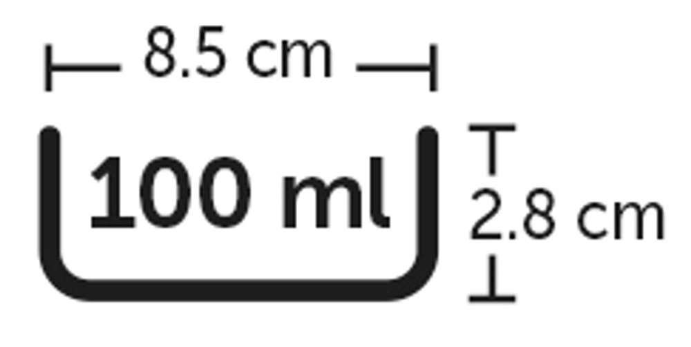 Миска керамическая для мелких животных, AILA 100 мл/ 8,5 x 2,8 см, белый/зелёный, Flamingo