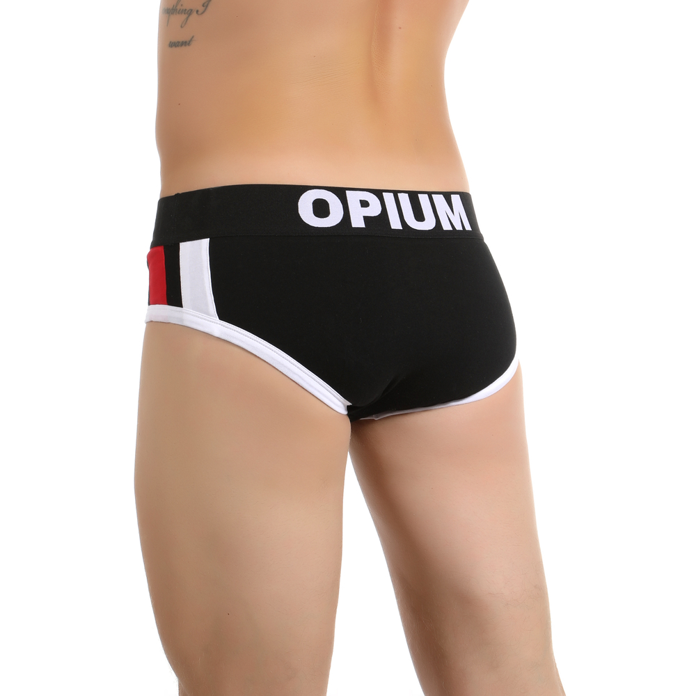 Мужские трусы брифы черные Opium Brief R-137