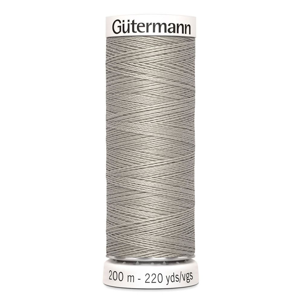 Нитки универсальные Gutermann Sew-all 100 (200 метров), 5 кат. | 118 серый крем