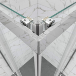 Душевая Ширма Triton Фикс-Хром-Вельвет 80х80