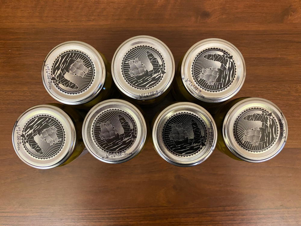 Оливки Torremar Королевские с чесноком 350 гр в стеклянной банке Испания