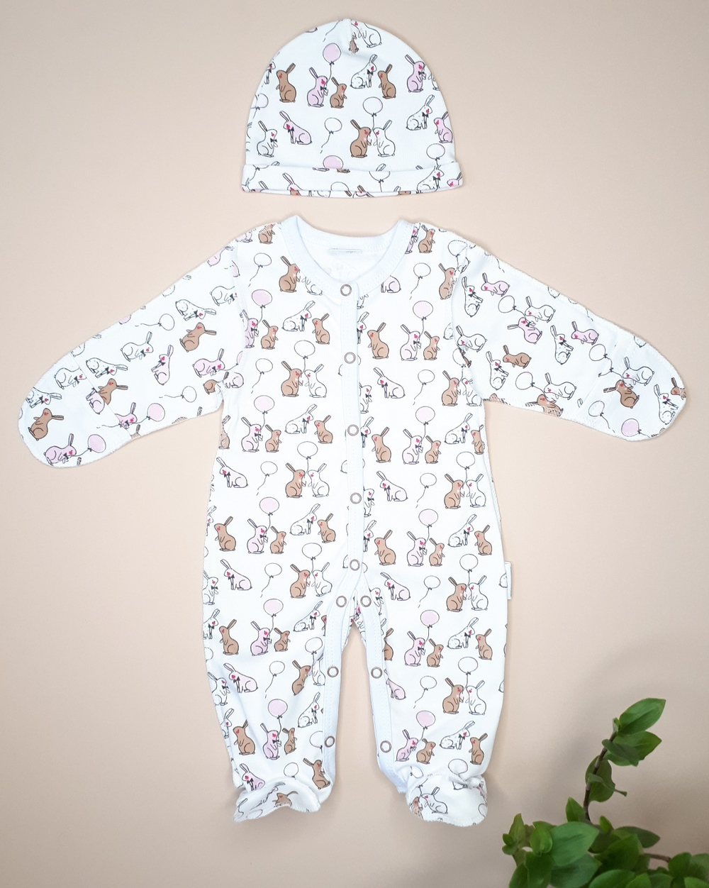 Комплект Зайчата (розовый)