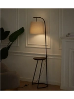 Торшер напольный с абажуром в гостиную современный