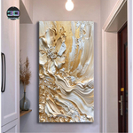 Золотые Арт цветы