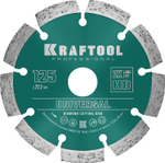 KRAFTOOL LASER-UNIVERSAL 125 мм (22.2 мм, 10х2.4мм), алмазный диск (36680-125)