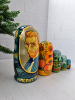 Матрёшка 5м 18см "Ван Гог" портретная