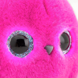 Мягкая игрушка антистресс КТОтик Розовый со светящимися глазами 13 см