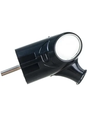 Вилка с кольцом Smartbuy с заземлением черная 16А 250В SBE-16-P03-b