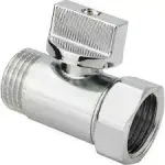 Кран шаровой мини хромированный ДУ15 (1/2) AQUALINK Г/Ш ручка-флажок (1318) (200/20)