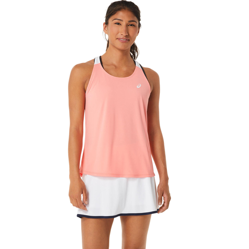 Женская теннисная майка ASICS Court Tank Top Women - Pink, White