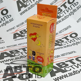 Ароматизатор спрей-картон Contra  30мл Love is  (персиковый сок)