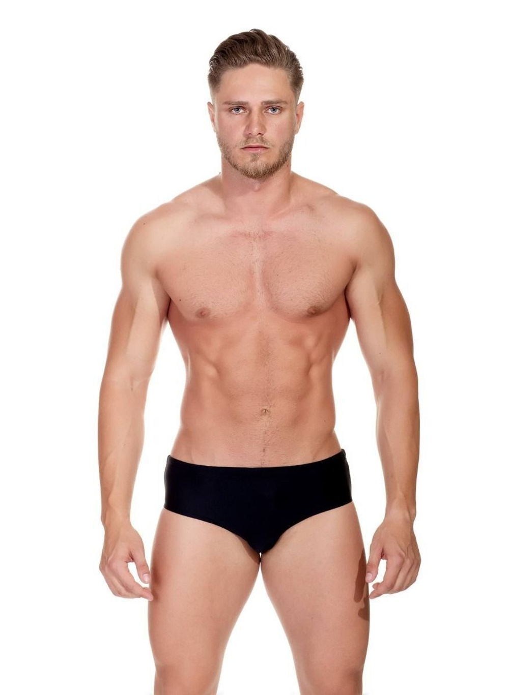 Мужские плавки с широким бочком (Размер: XXL) (Цвет: черный)