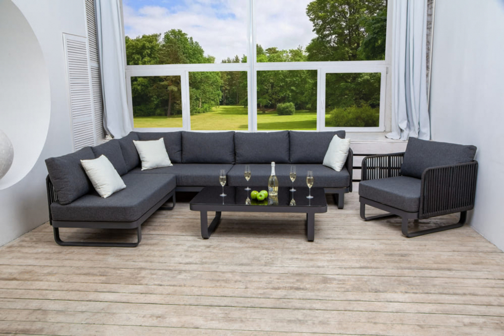 Лаунж зона угловая Ideal Patio БЕЛЛИСА модульная маренго