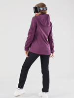 Женская куртка-виндстоппер софтшелл на флисе Azimuth 221/21836_209 Пыльная роза