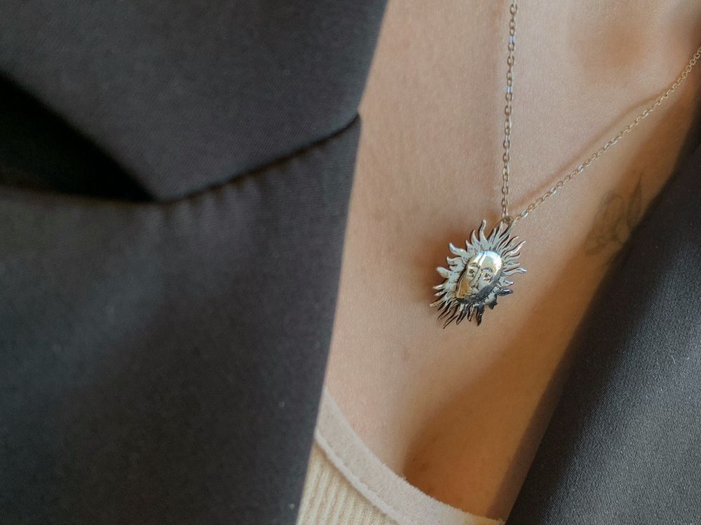 Подвеска Сияй большая родий La Lune