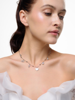 Колье "Heart sun Glow" Silver
