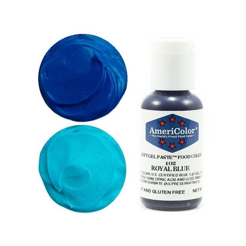 Гелевая краска #102 Americolor Royal Blue «Королевский синий» 21 гр