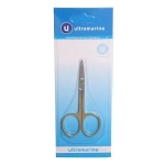 Ножницы маникюрные на блистере «Ultramarine», овальные кольца, классические, ручки цвет золото 8см