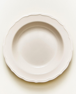 Zara Home тарелка глубокая из фаянса, цвет бежевый, 23 см