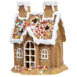 GAEM Фигурка декоративная с подсветкой "Домик", L10 W8,5 H12,5 см, 2в.