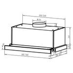 Встраиваемая вытяжка Oasis серии PRO VT-60WG