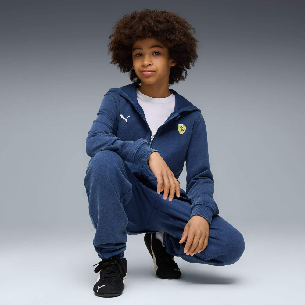 PUMA X SCUDERIA FERRARI СПОРТИВНАЯ ТОЛСТОВКА С КАПЮШОНОМ SPORTSWEAR, СИНИЙ