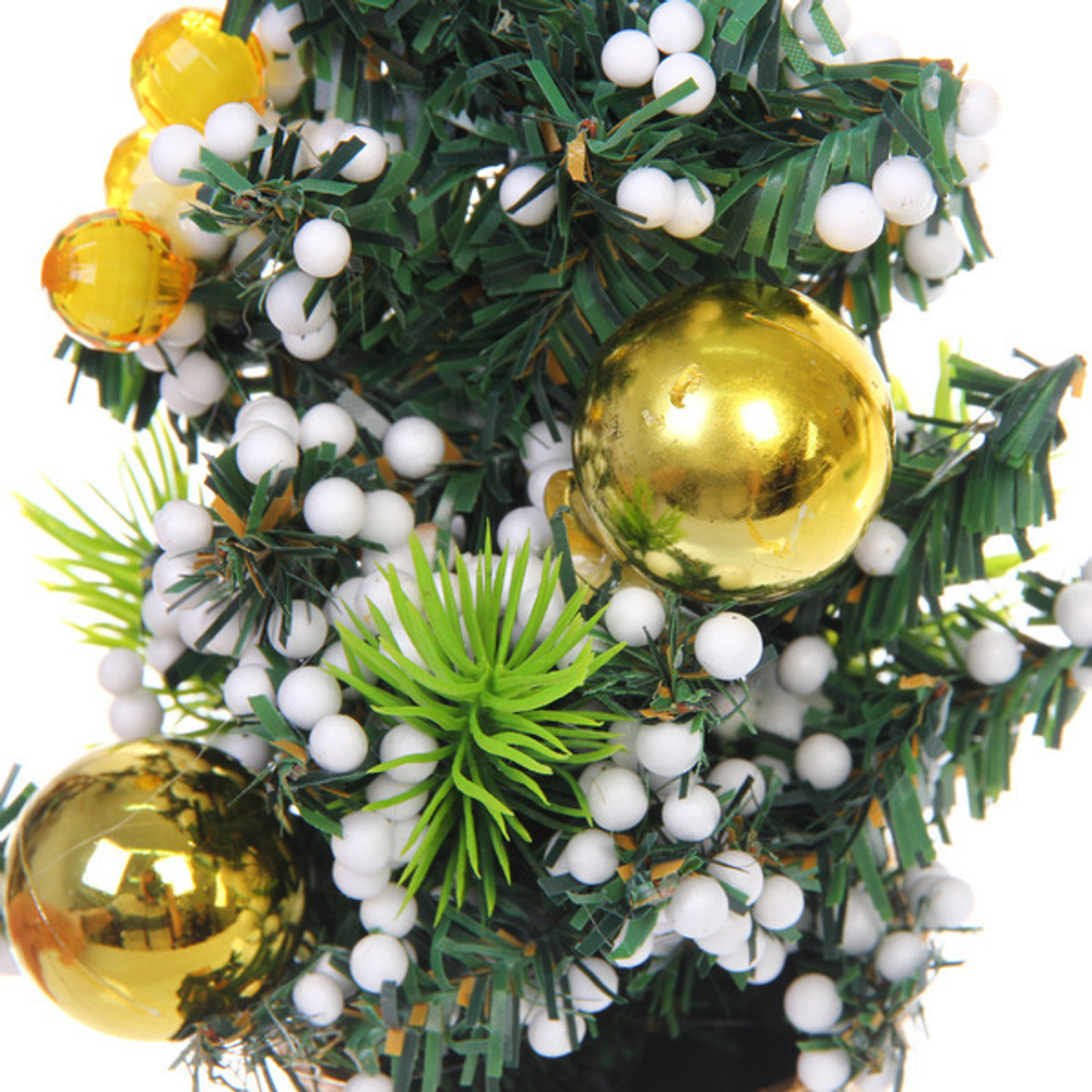 Елка в горшке «Чудеса зимы» 20 см, Золото