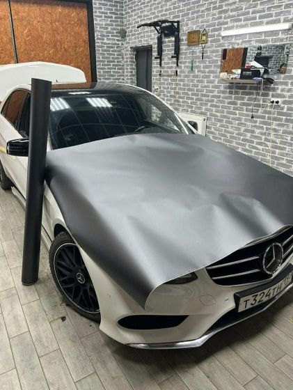 Пленка матовая серая графит Cold Gray Carbins