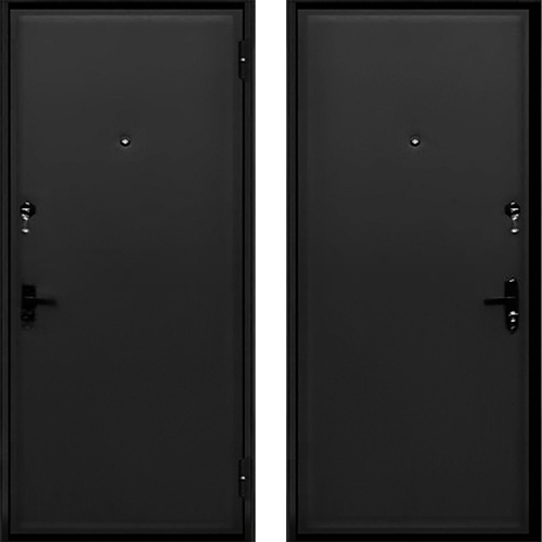 Внутренняя дверь в квартиру 815 двойная экокожа