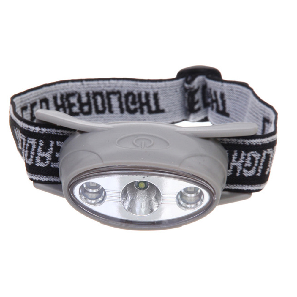 Фонарь налобный 5 режимов, 3LED, аккумуляторная батарея 400mAh USB HL-001