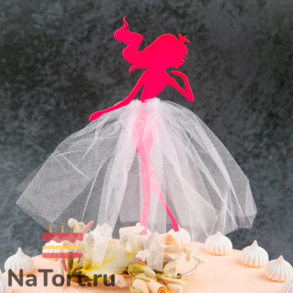 Топпер «Принцесса №1» (фуксия, цвет ткани в ассортименте)