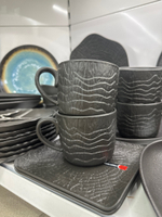 Кружка 370 мл,серия "Black Raw Wood"