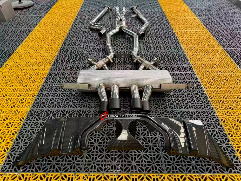 Выхлопная система и диффузор заднего бампера для BMW M2 G87 2023+ БМВ тюнинг