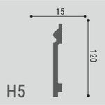 Плинтус напольный XPS POLYMER Н 5 120/15