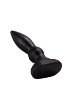 Чёрная анальная пробочка с каплевидным кончиком - 10 см. (Цвет: черный)