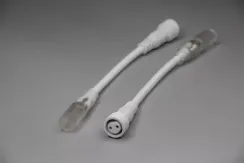 Переходник дюралайт-нить, белый, Teamprof (TPF-EC2-015-DL-S-W)