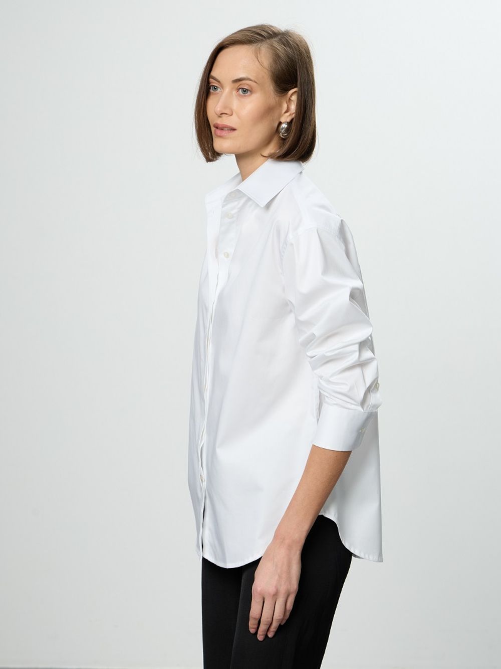 Рубашка Хельсинки белый хлопок